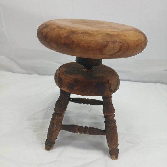 Vintage Doll Wooden Stool - Picture 8 of 12